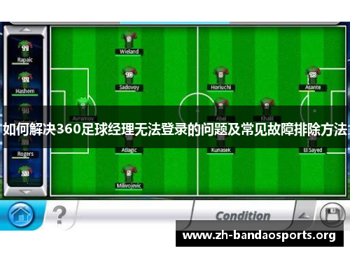 如何解决360足球经理无法登录的问题及常见故障排除方法 如何解决360足球经理无法登录的问题及常见故障排除方法
